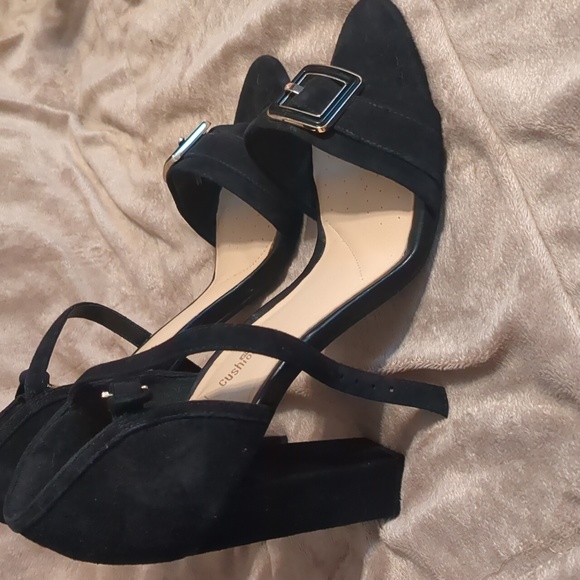 Clarks black suede high heels cushion sole size 9 - Picture 3 of 10